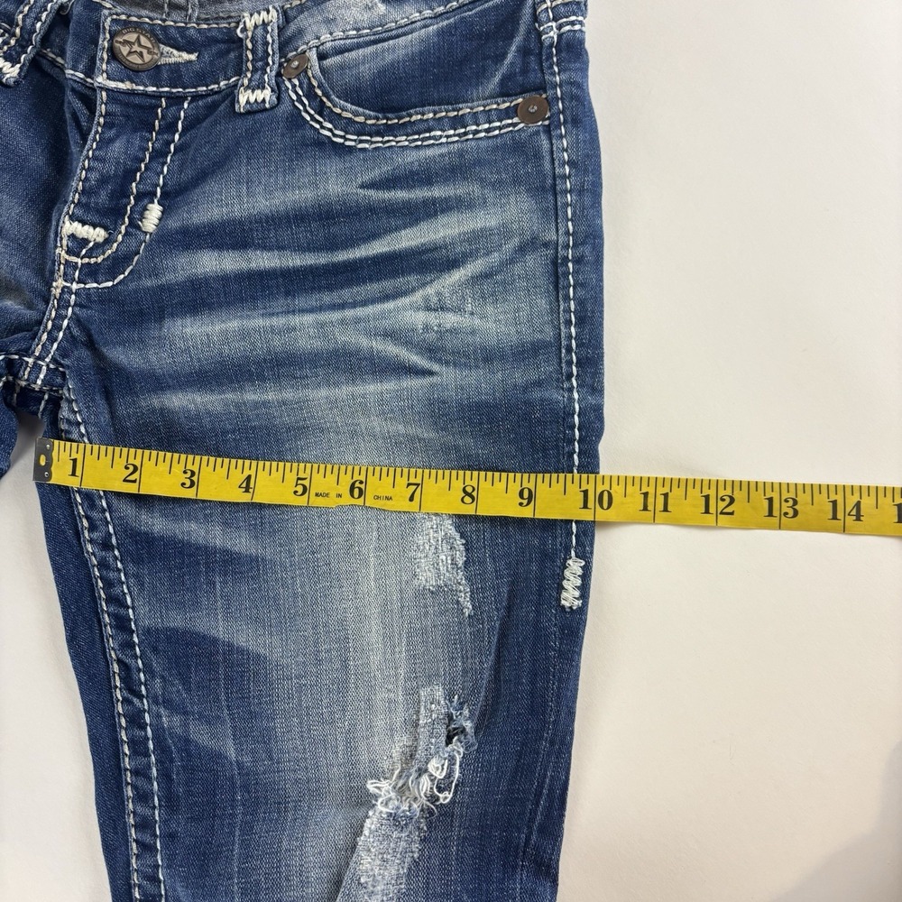 Big Star Jeans Womens 29R Denim Low Rise Sweet Flare Pocket Embroidered - Picture 14 of 16